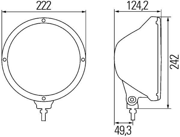 HELLA Papildlukturi Ref. 17,5 Spotlight, H1