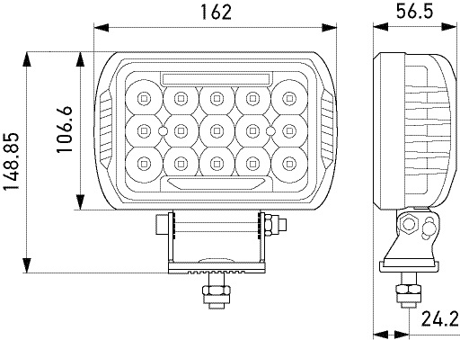 Papildlukturi tālā gaisma Spotlight